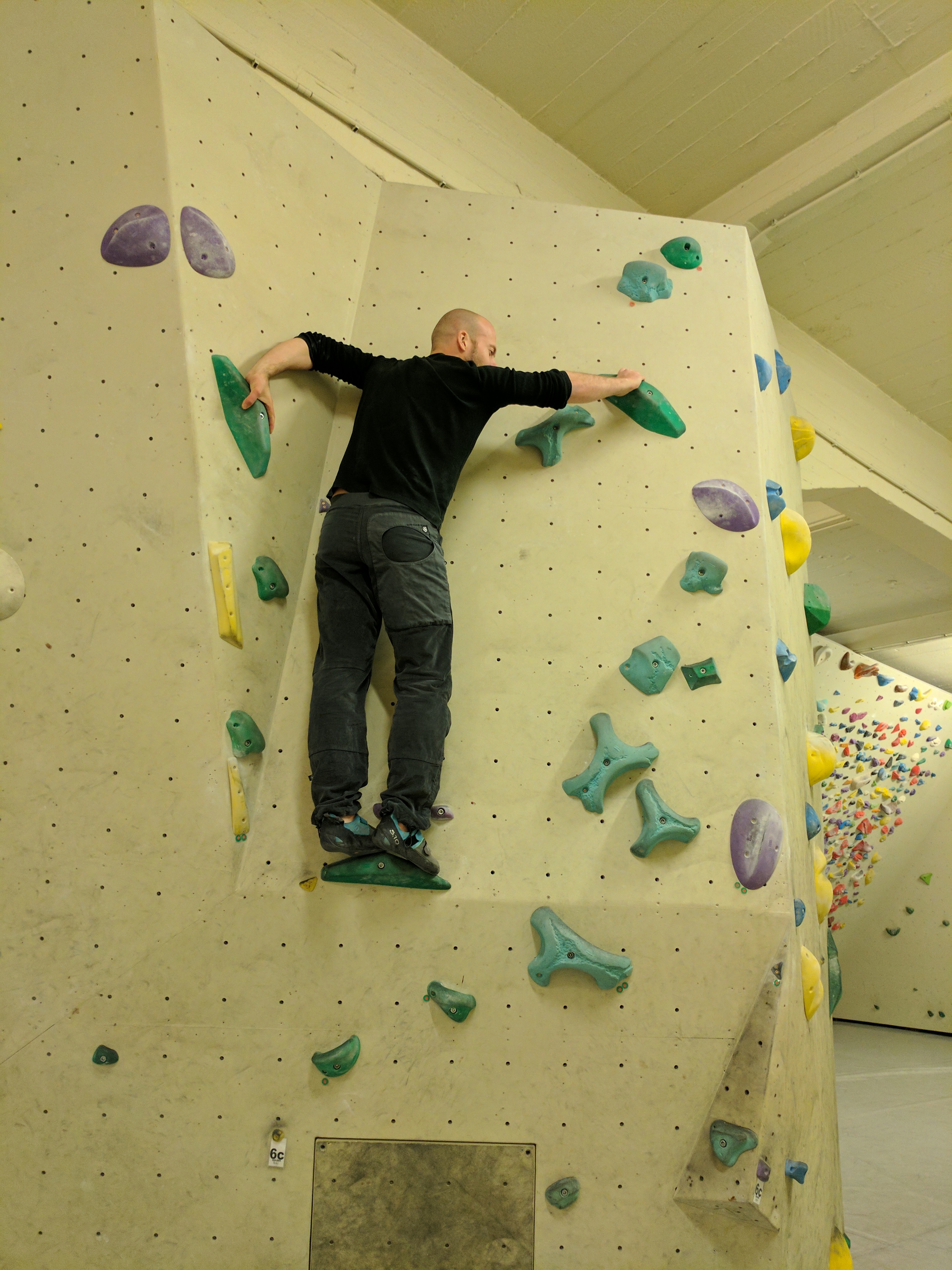 bouldering problem before