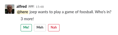 alfred foosball 3 more