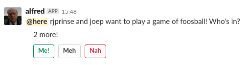 alfred foosball 2 more